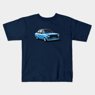 Ford Escort Mk 2 in olympic blue Kids T-Shirt